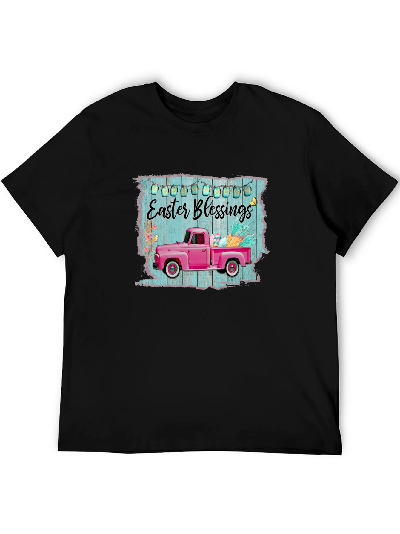 Easter Blessings Pink Truck T-Shirt