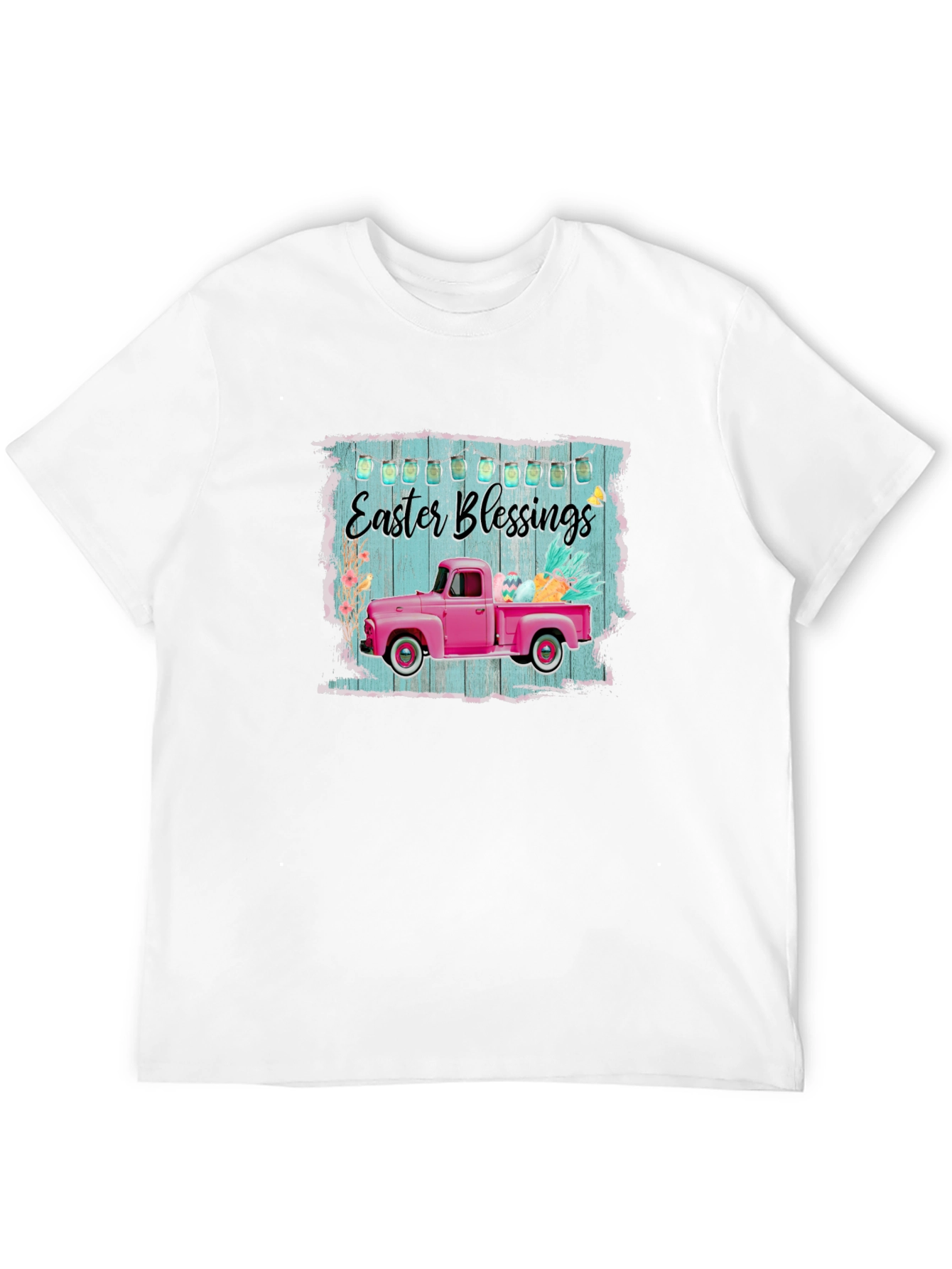 Easter Blessings Pink Truck T-Shirt