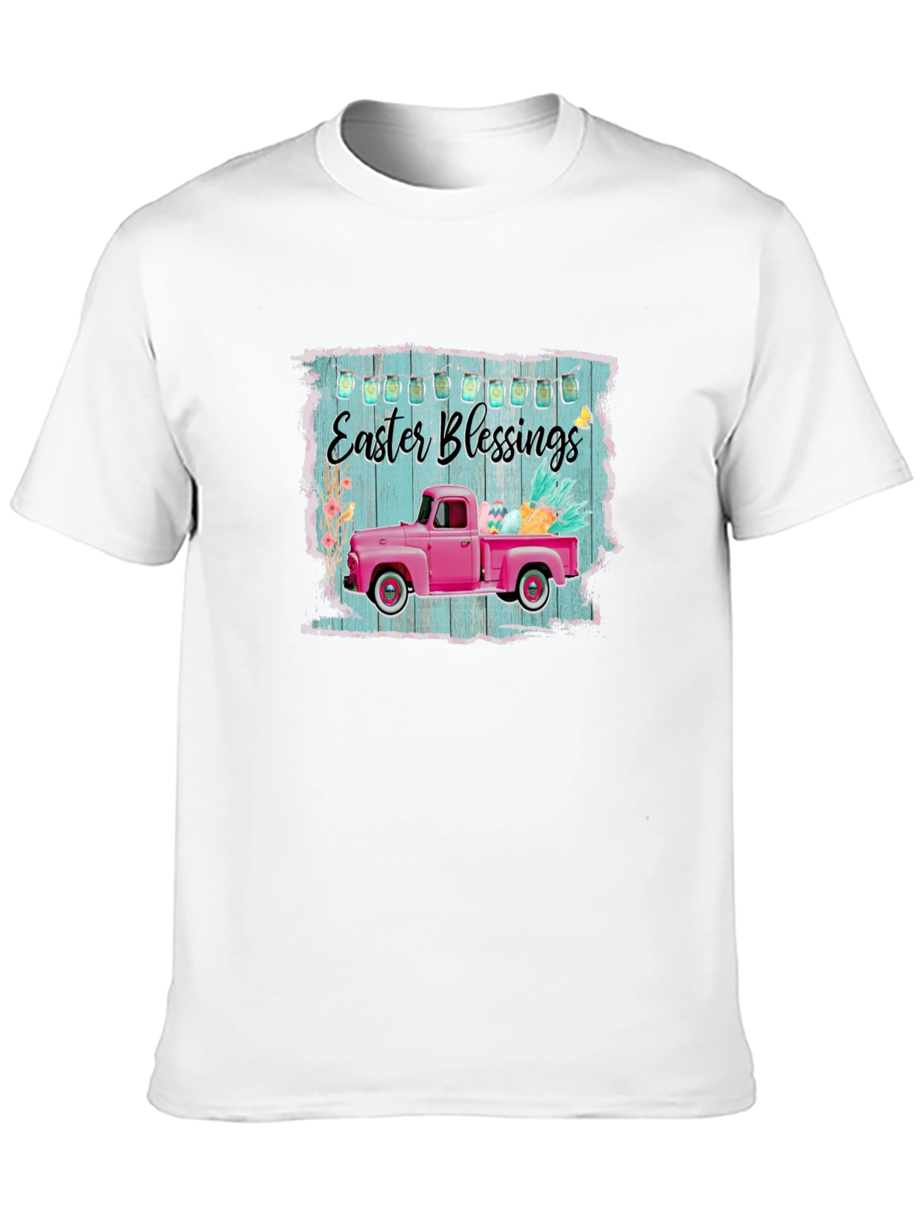 Easter Blessings Pink Truck T-Shirt