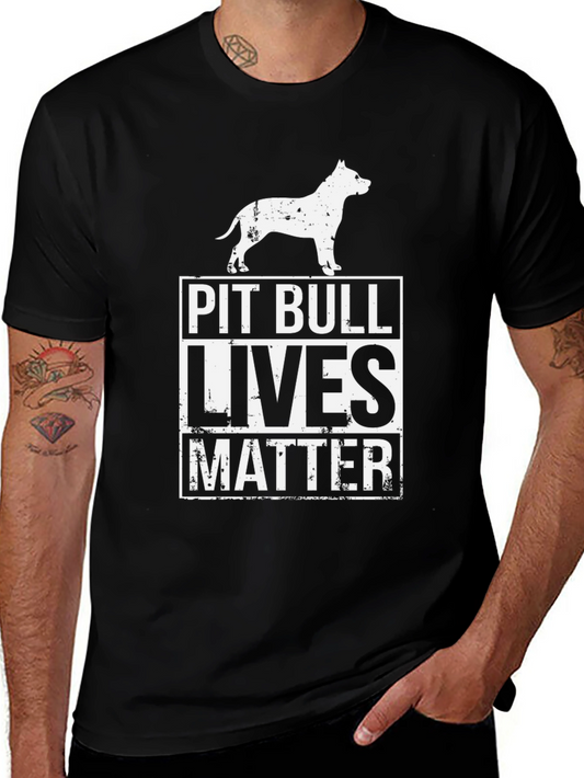 Pit Bull Lives Matter Graphic T-Shirt