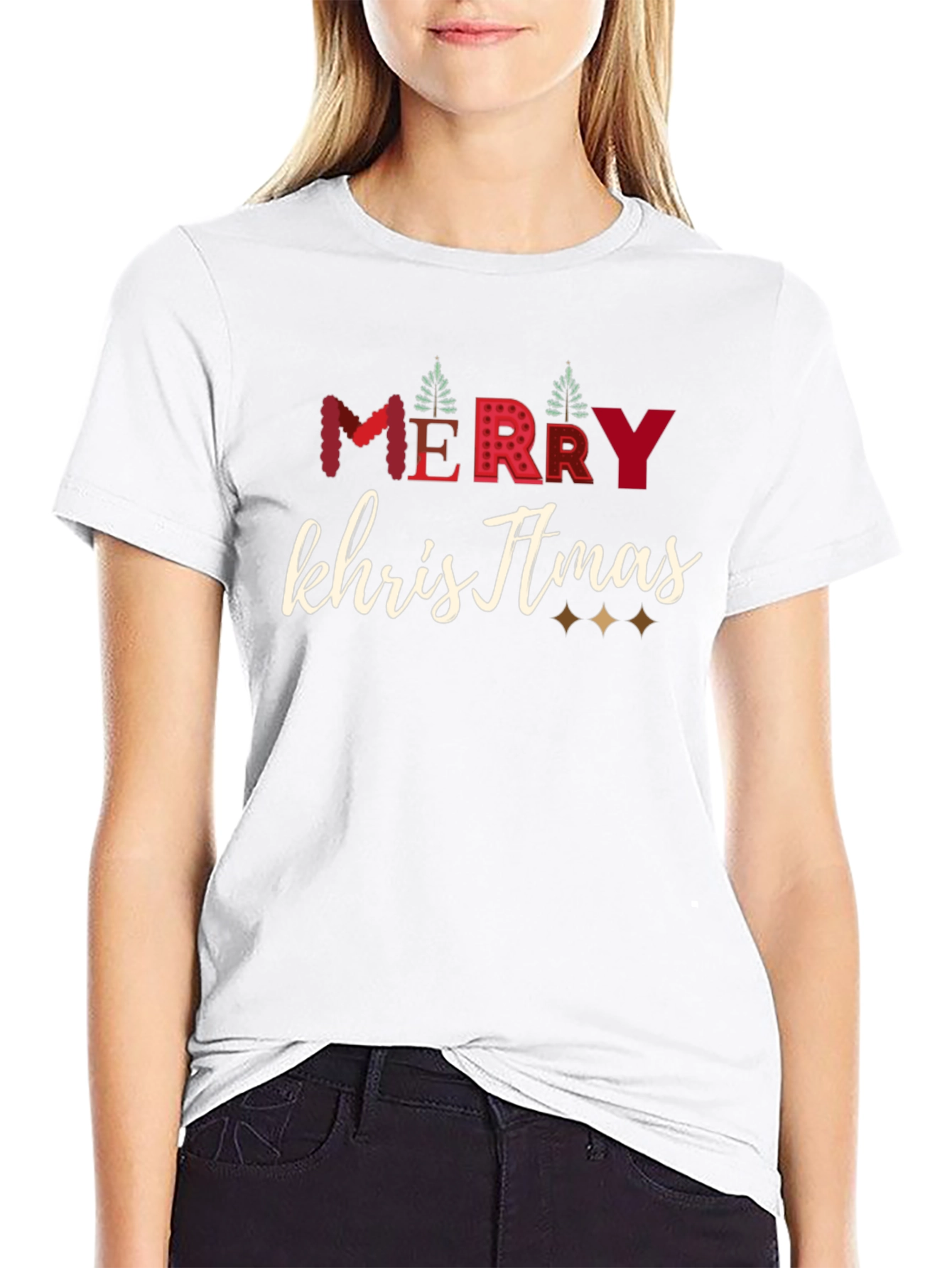 Merry Christmas Graphic Tee - Holiday Cheer