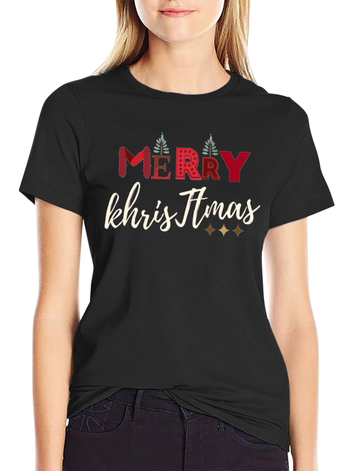 Merry Christmas Graphic Tee - Holiday Cheer