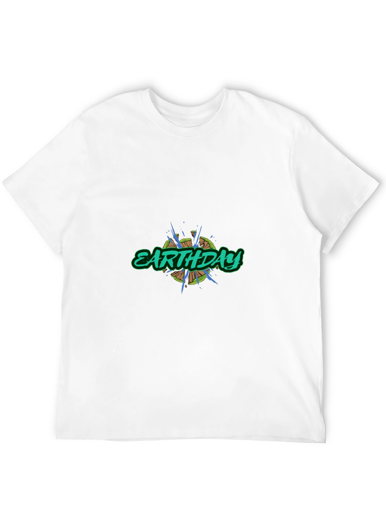 Earth Day Graphic Tee - Black Cotton Blend