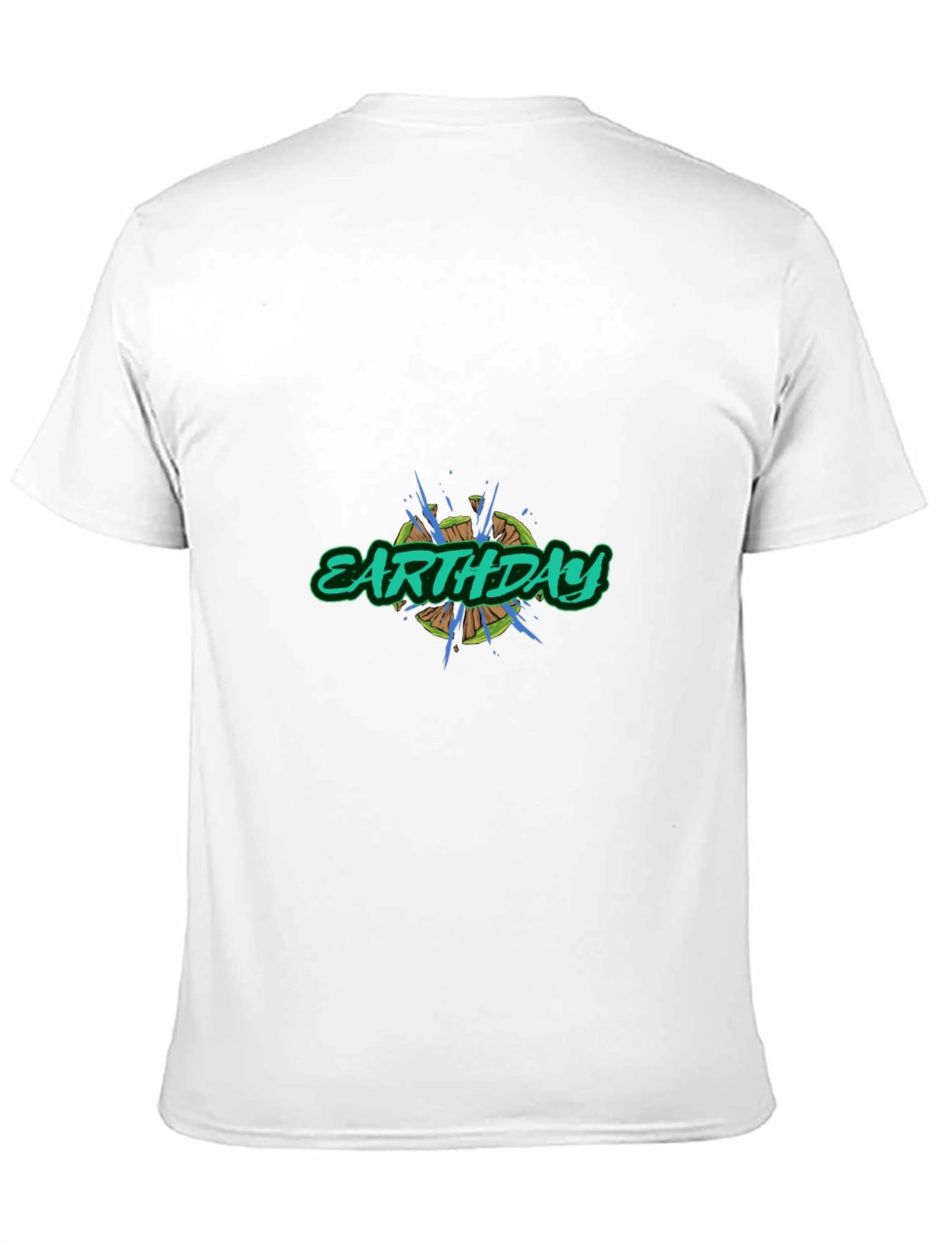 Earth Day Graphic Tee - Black Cotton Blend