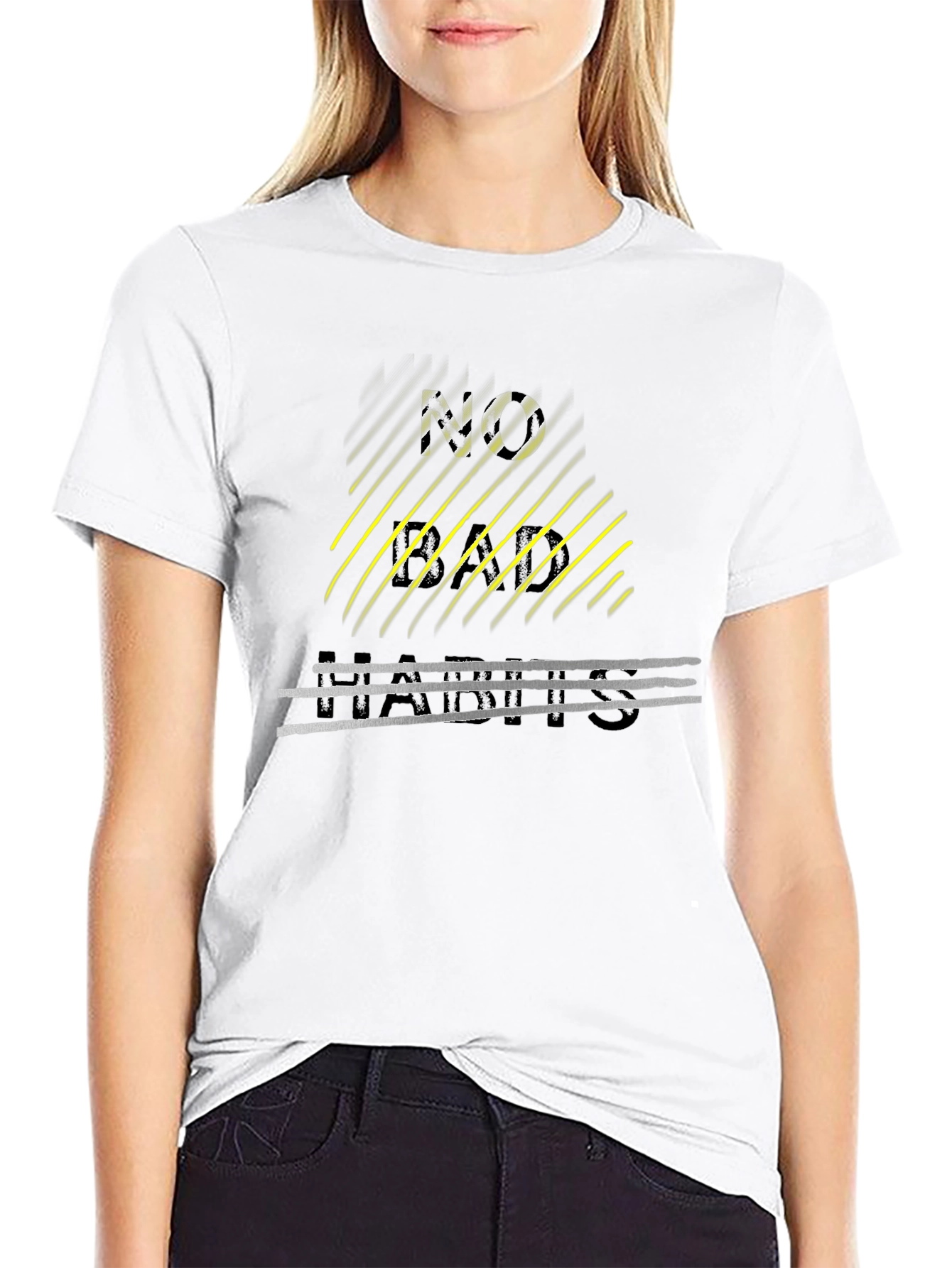 Edgy No Limits Graphic Tee - Black