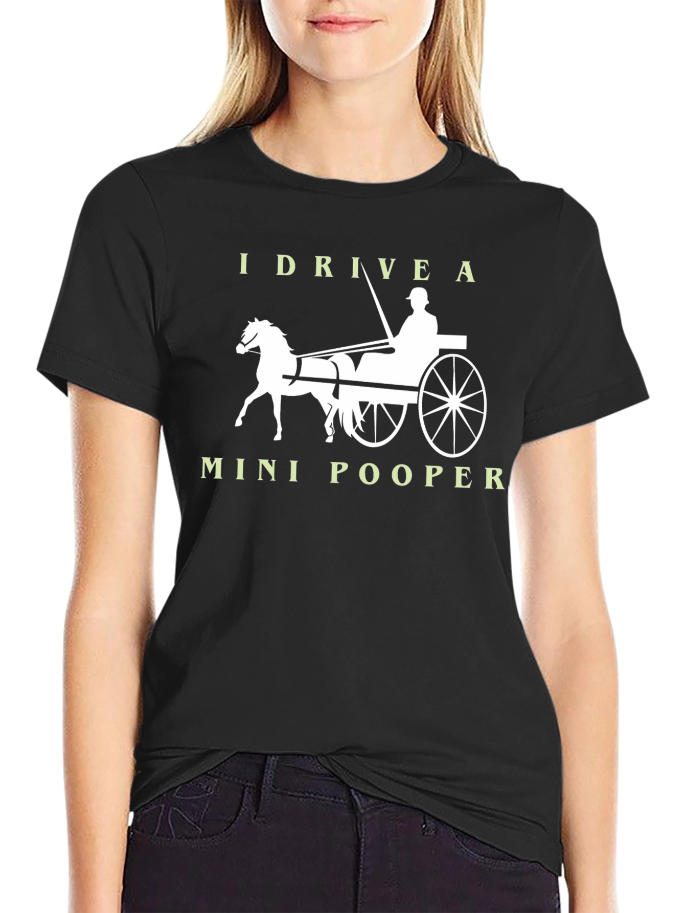 I Drive a Mini-Pooper Horse Carriage T-Shirt