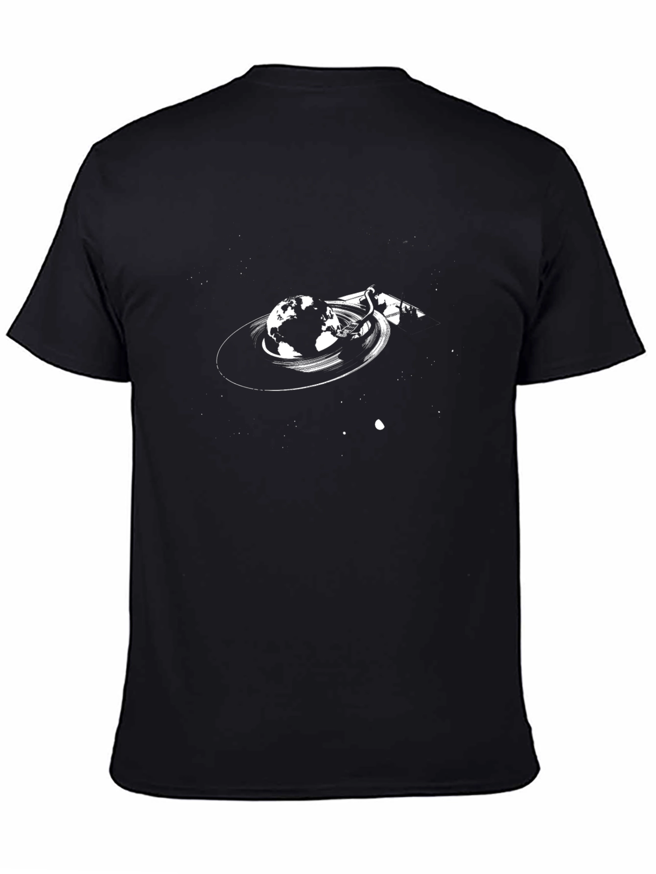 Globe Turntable Graphic Tee - Black