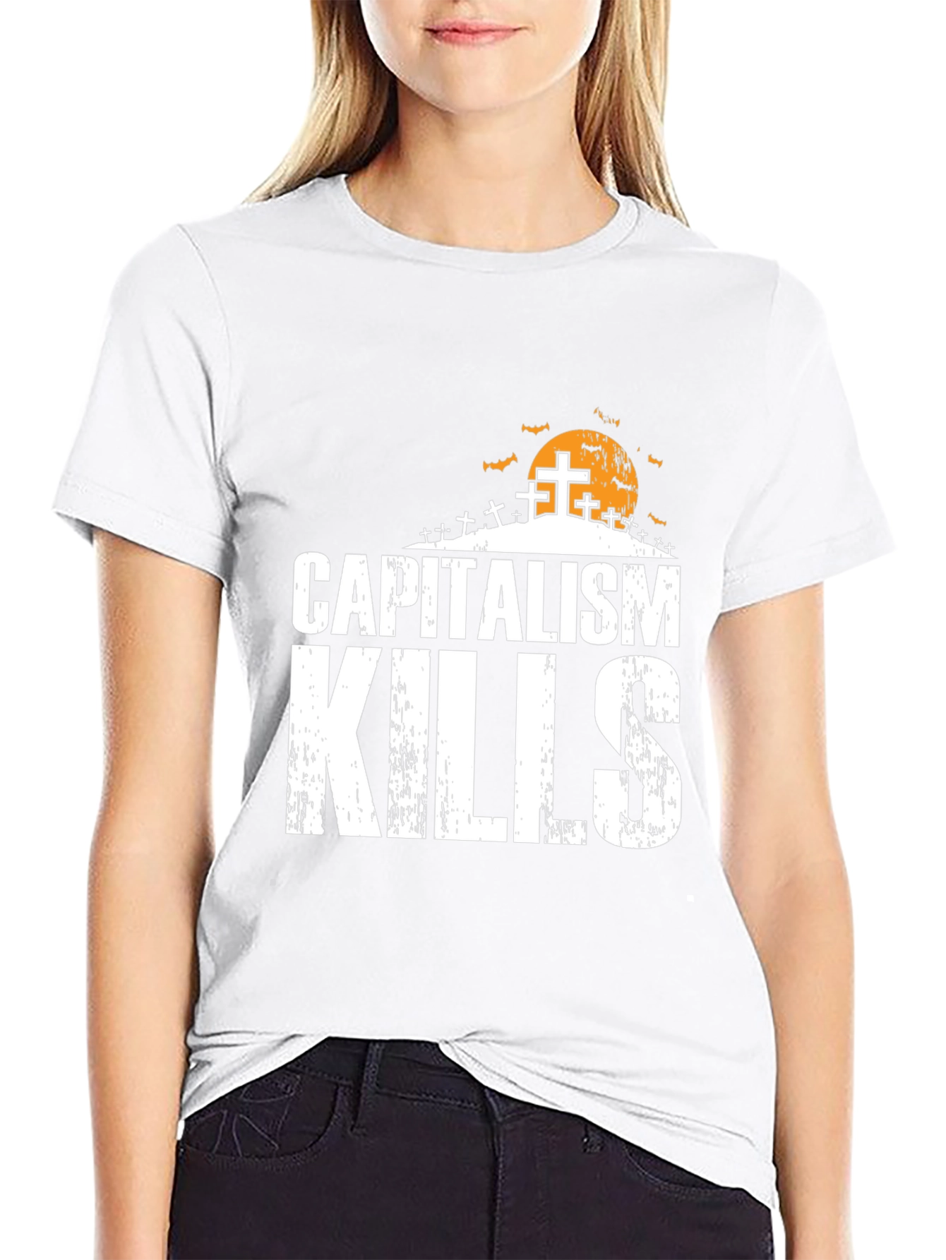 Capitalism Kills Halloween Graphic T-Shirt