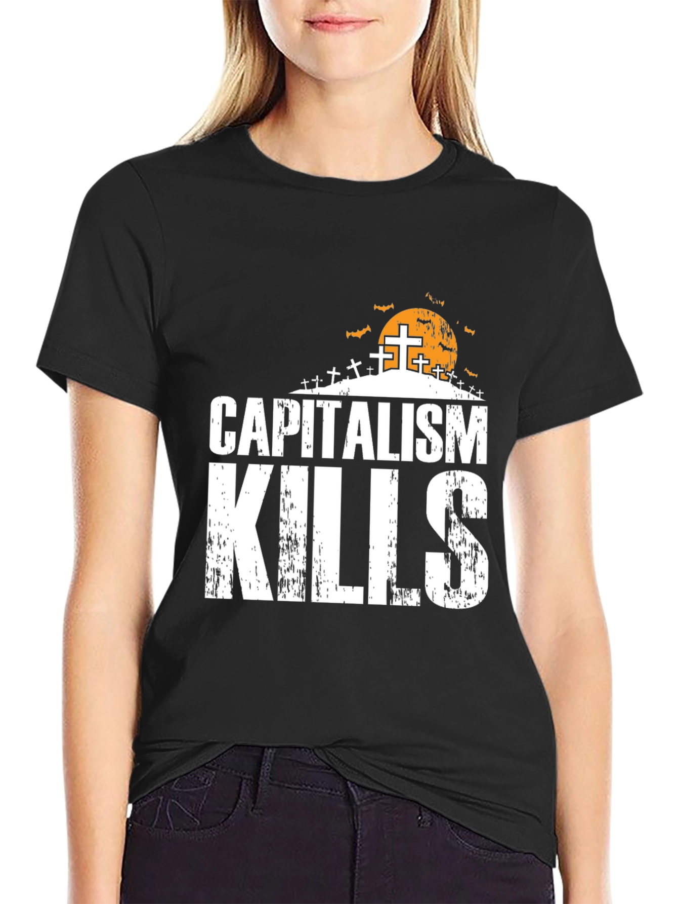 Capitalism Kills Halloween Graphic T-Shirt
