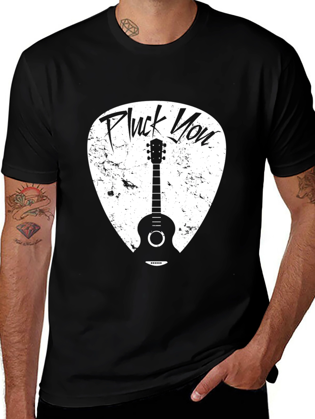 Pluck You Guitar T-Shirt - Music Lover Tee