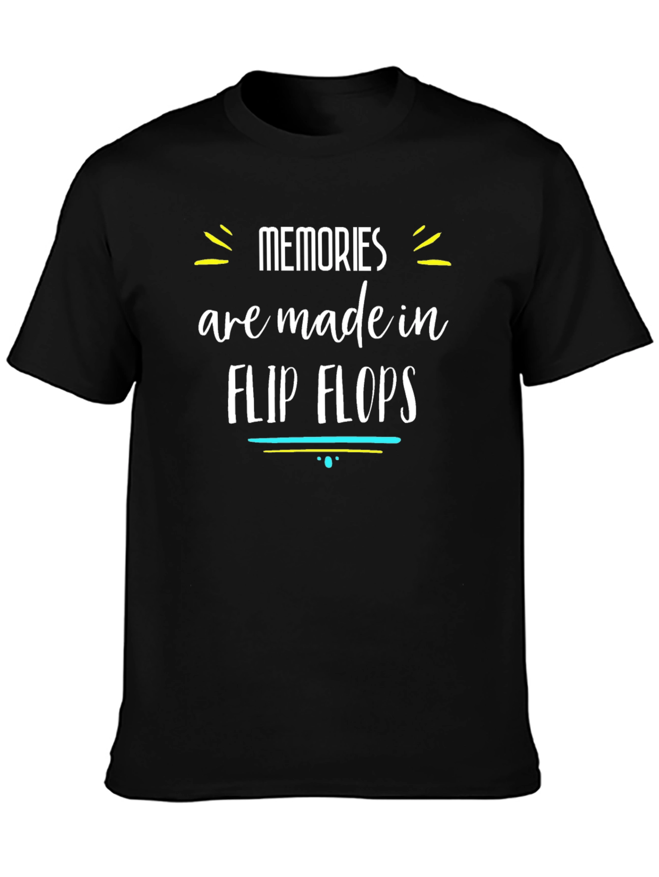 Memories Are Made In Flip Flops Graphic T-Shirt