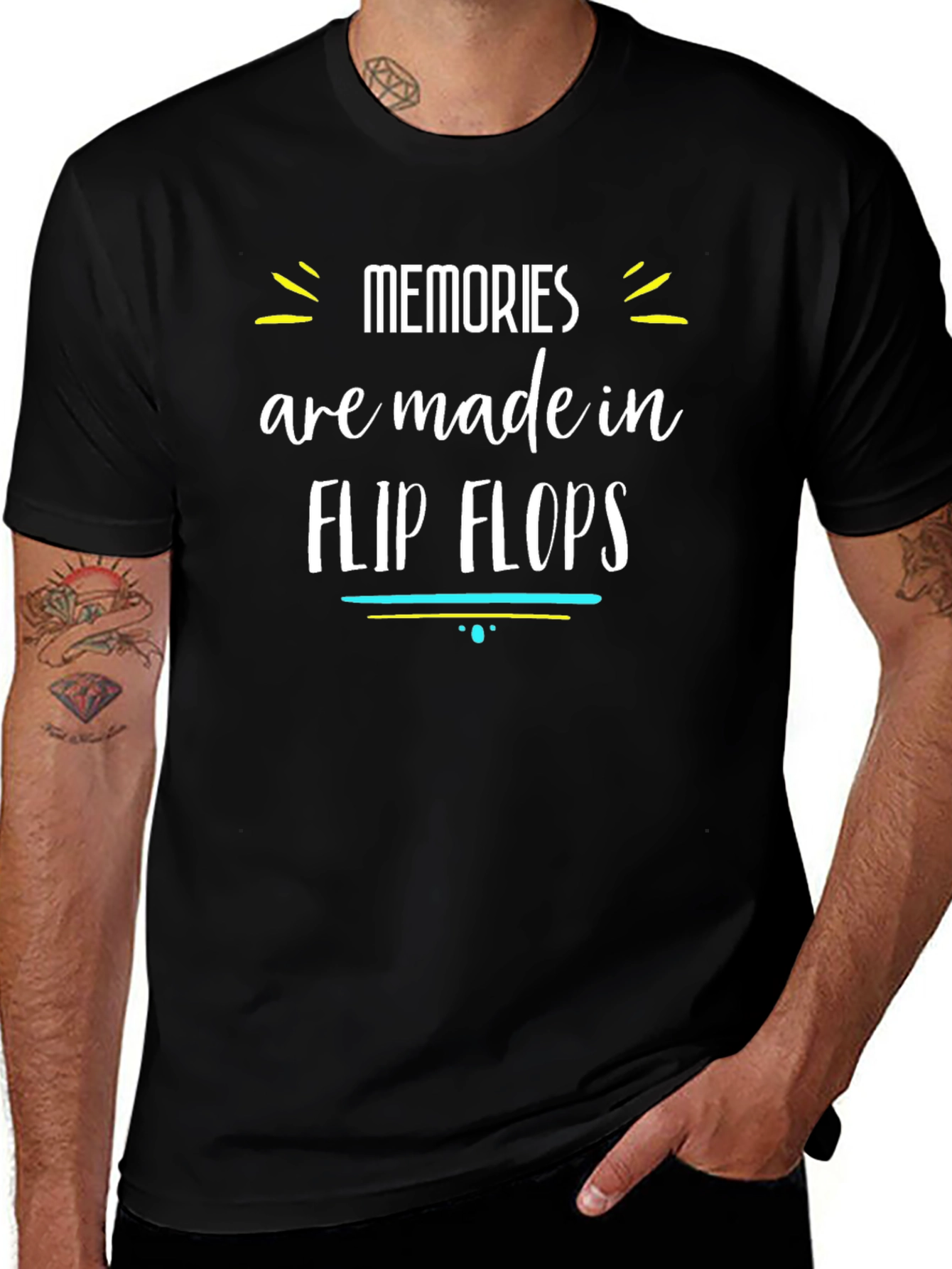 Memories Are Made In Flip Flops Graphic T-Shirt
