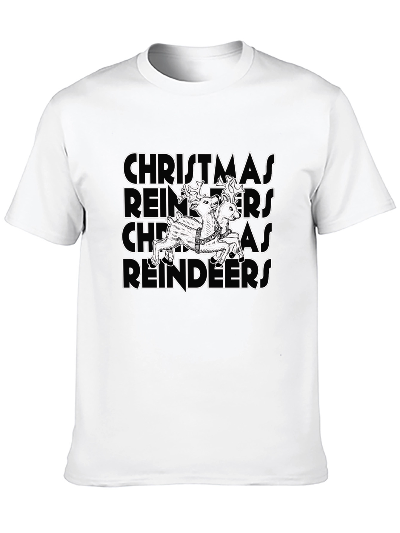 Christmas Reindeers Graphic T-Shirt