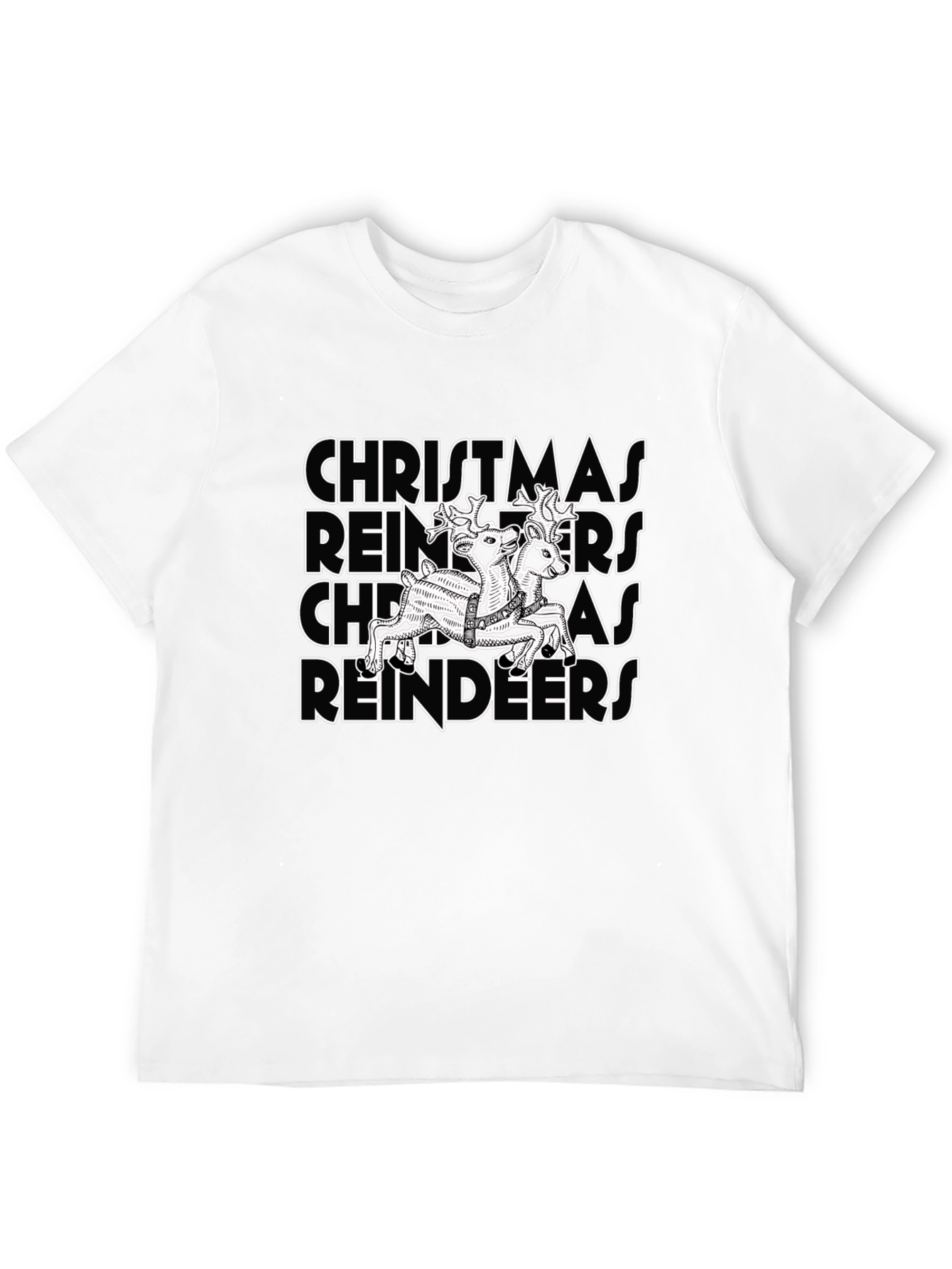 Christmas Reindeers Graphic T-Shirt