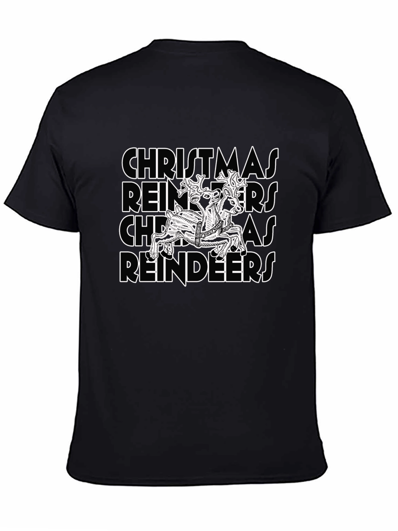 Christmas Reindeers Graphic T-Shirt