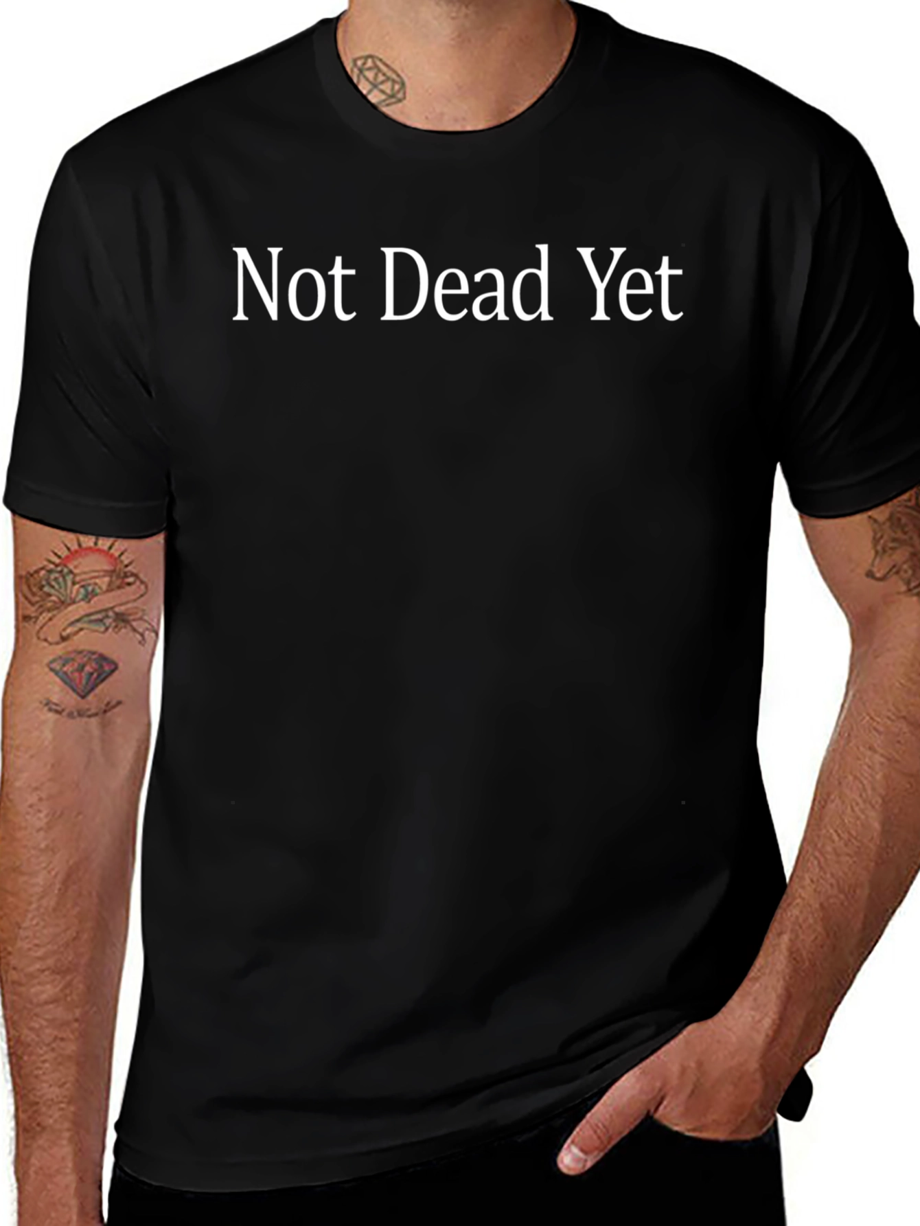 Not Dead Yet Graphic Tee - Black T-Shirt