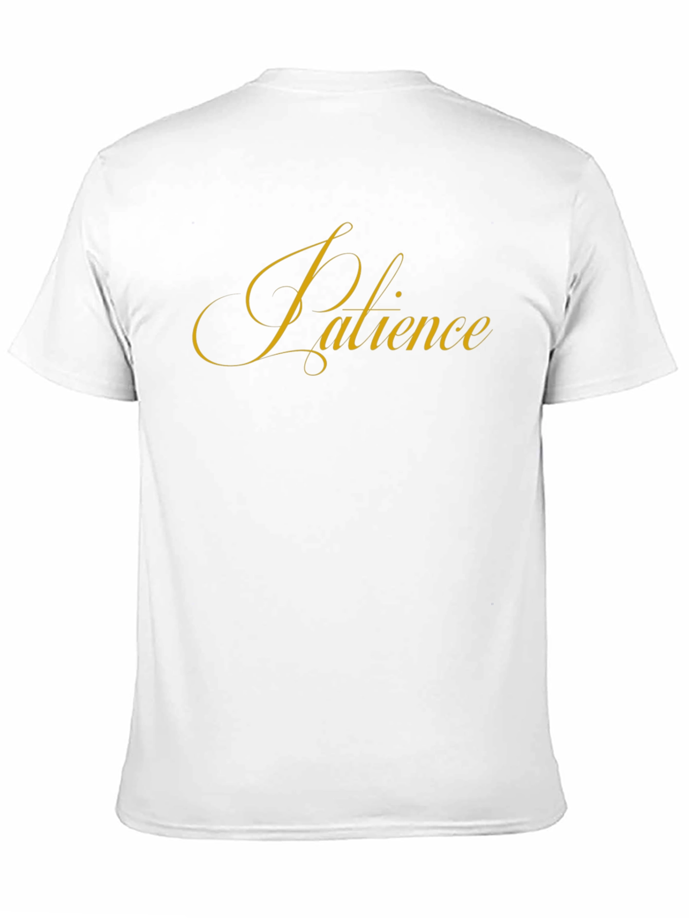 Patience Script Black T-Shirt
