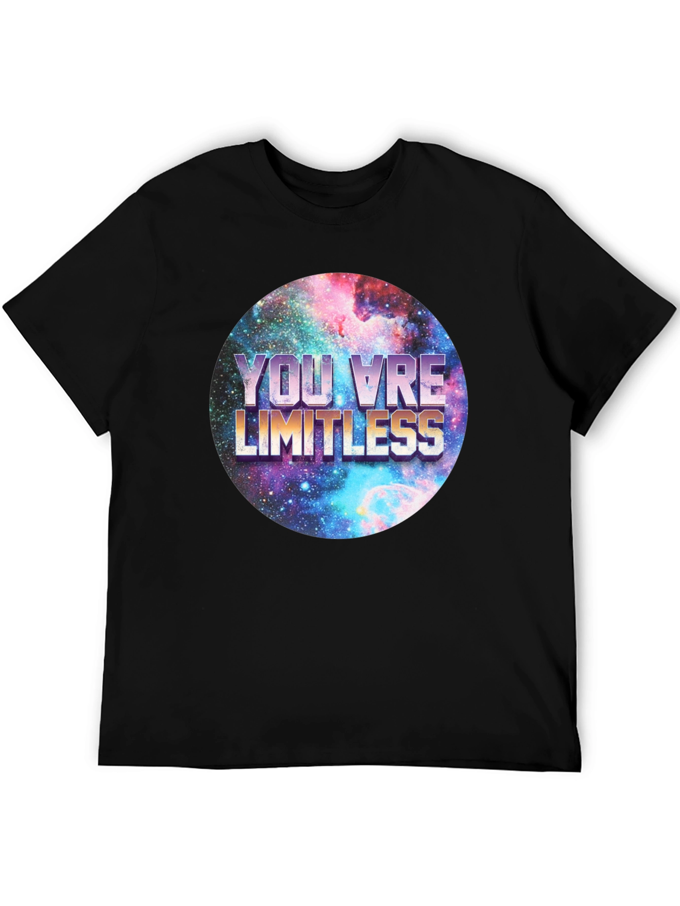 Limitless Galaxy Graphic Tee - Mens Black T-Shirt
