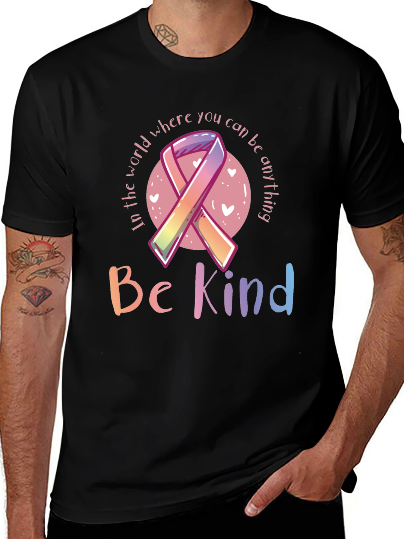 Be Kind Ribbon Graphic Tee