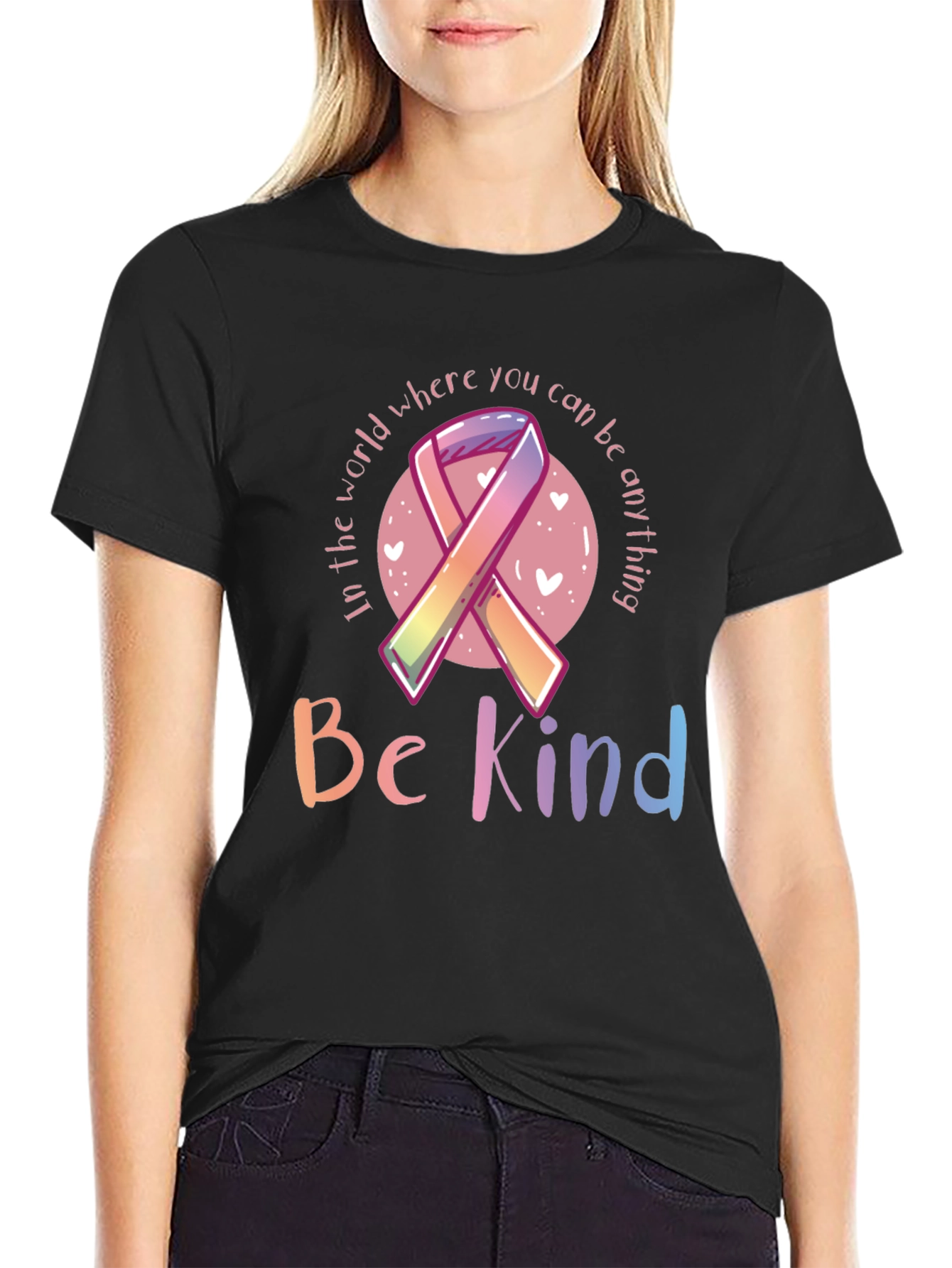 Be Kind Ribbon Graphic Tee