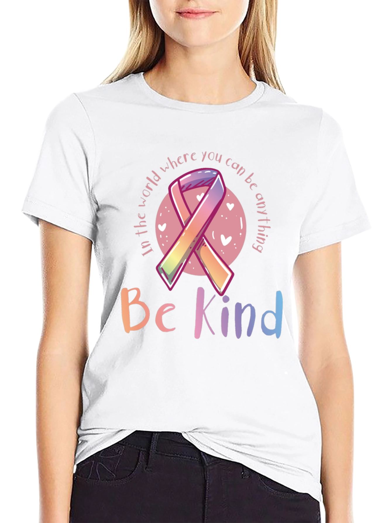 Be Kind Ribbon Graphic Tee