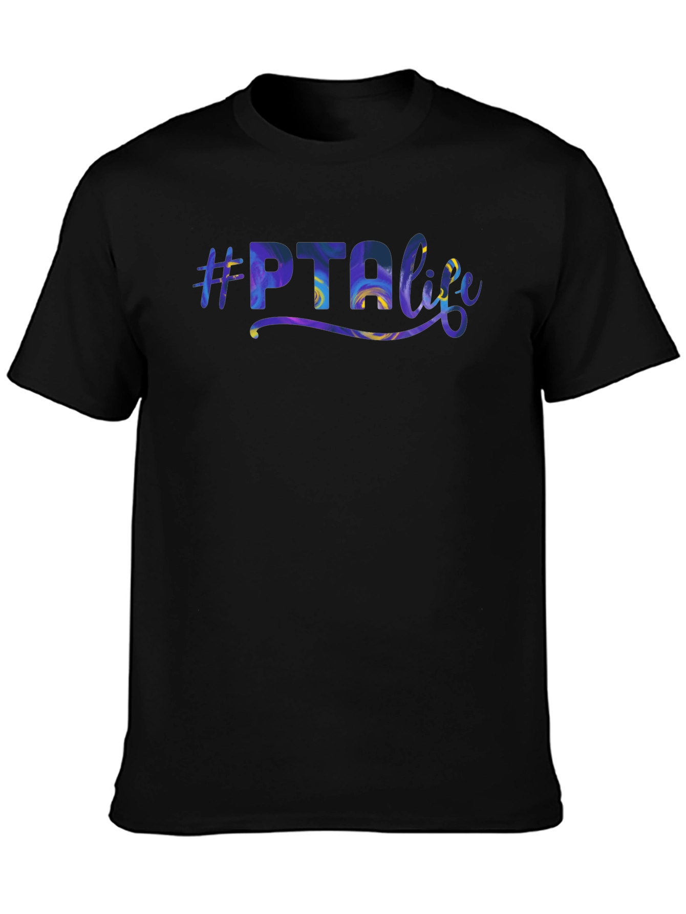 #PTA Life Graphic T-Shirt - Black Casual Tee