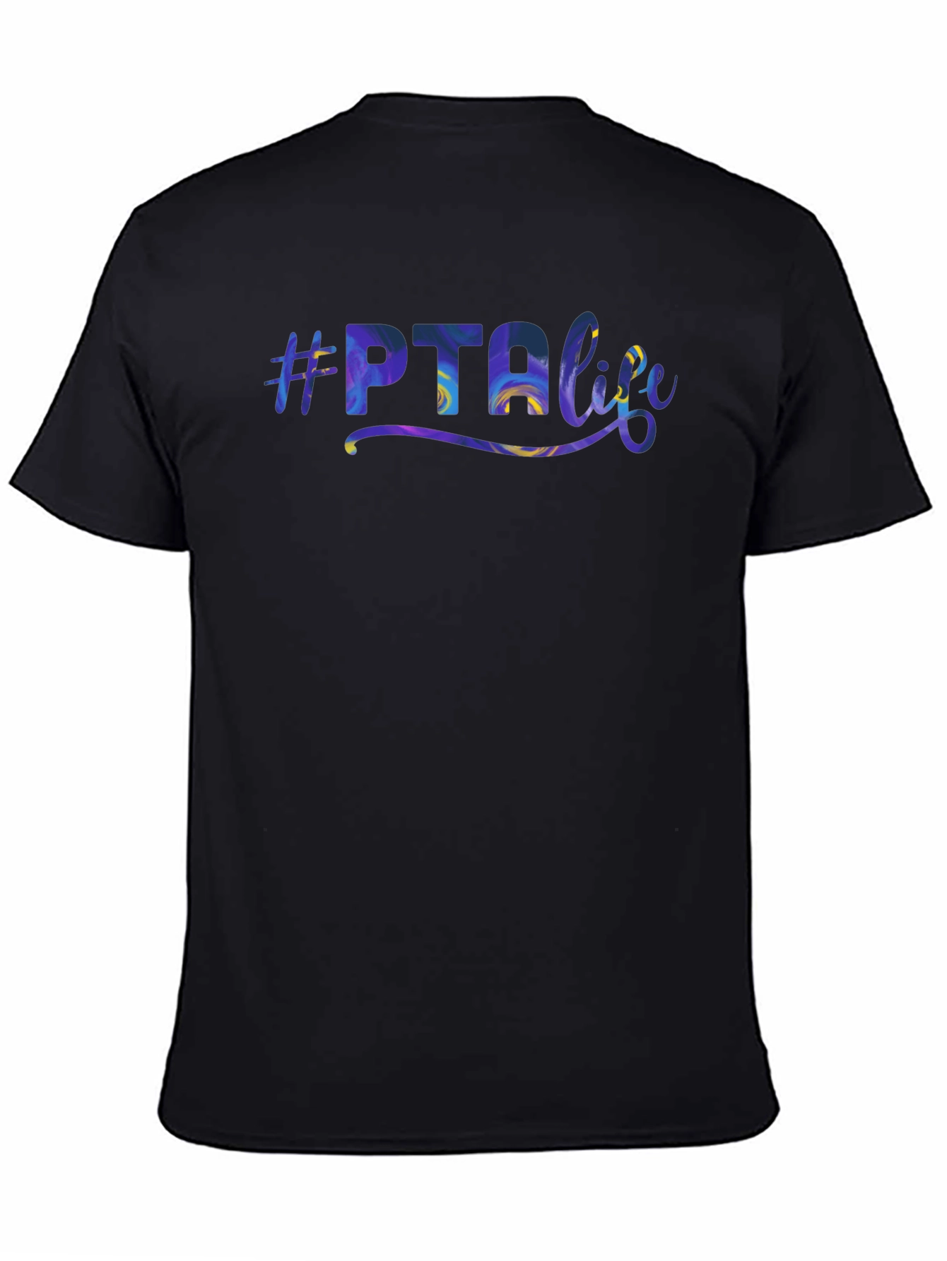 #PTA Life Graphic T-Shirt - Black Casual Tee