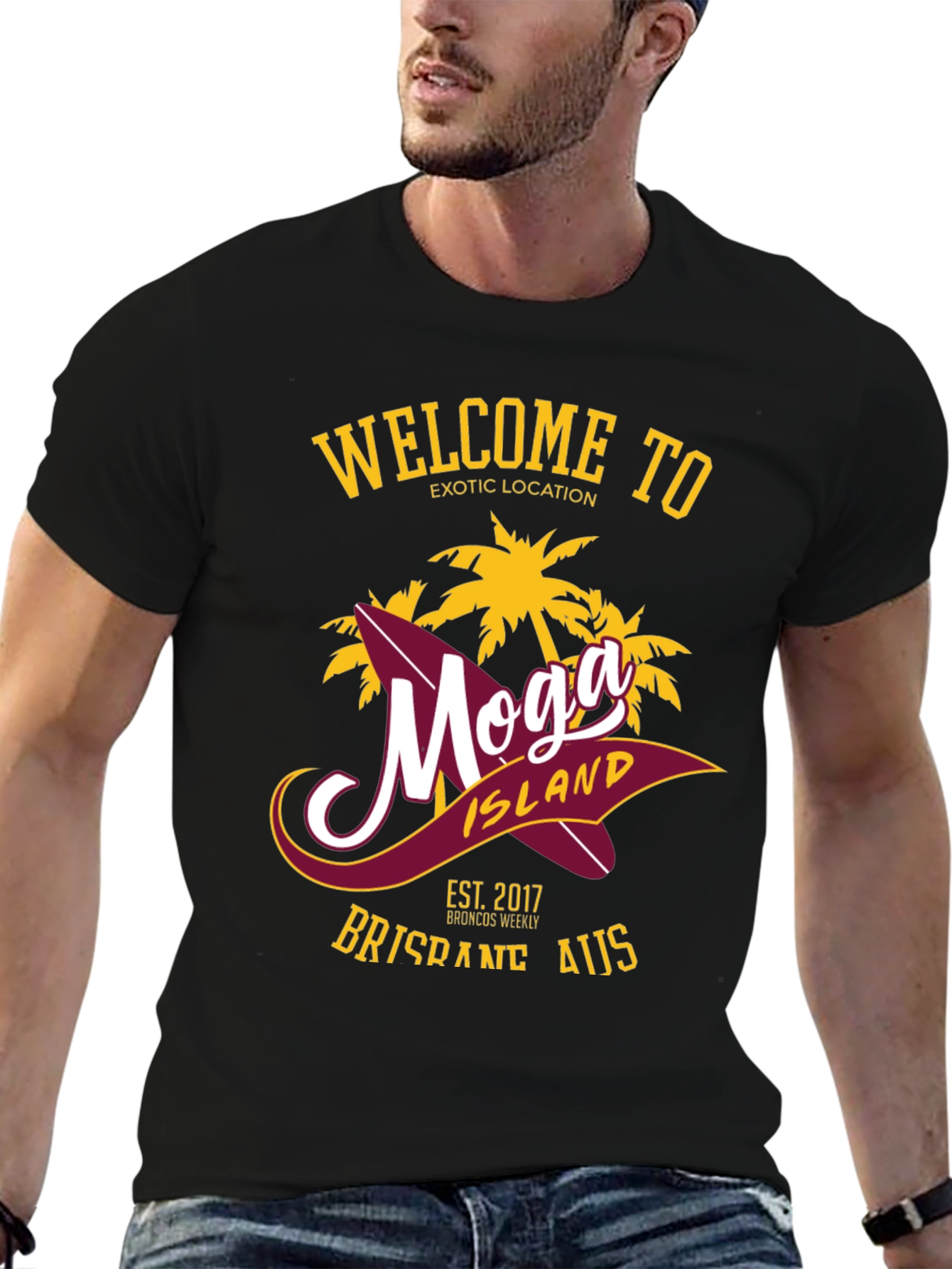 Moga Island Graphic Tee - Brisbane AUS