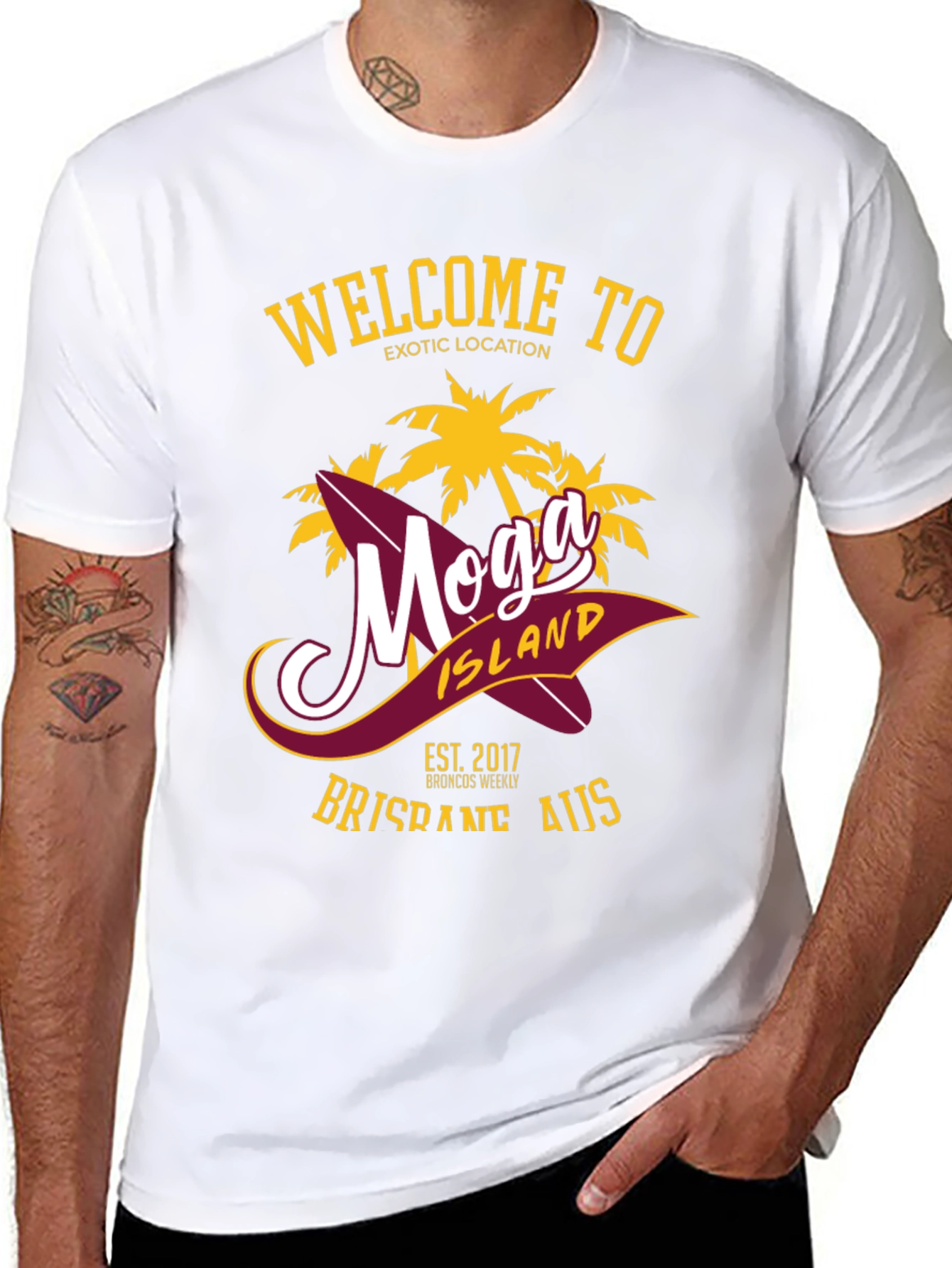 Moga Island Graphic Tee - Brisbane AUS