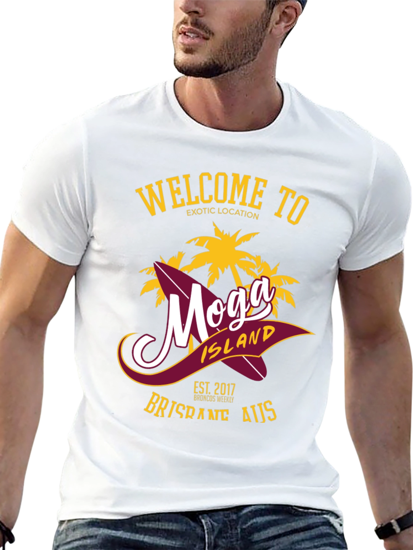 Moga Island Graphic Tee - Brisbane AUS