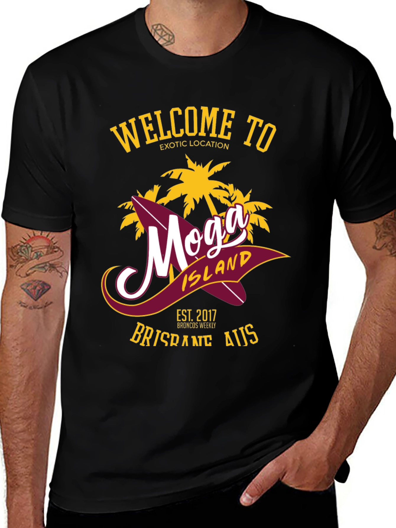 Moga Island Graphic Tee - Brisbane AUS