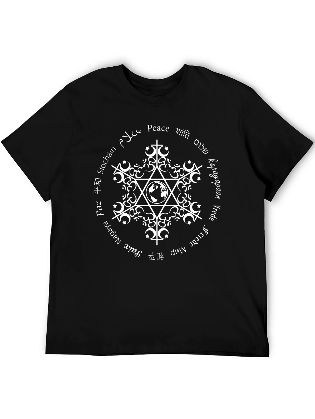 Peace Around The World Graphic T-Shirt