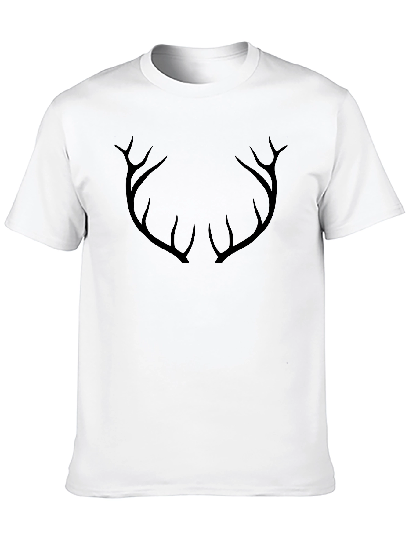 Antler Graphic Mens Black T-Shirt