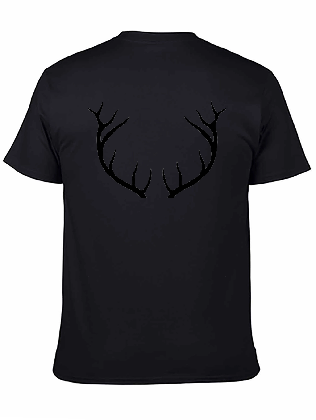 Antler Graphic Mens Black T-Shirt
