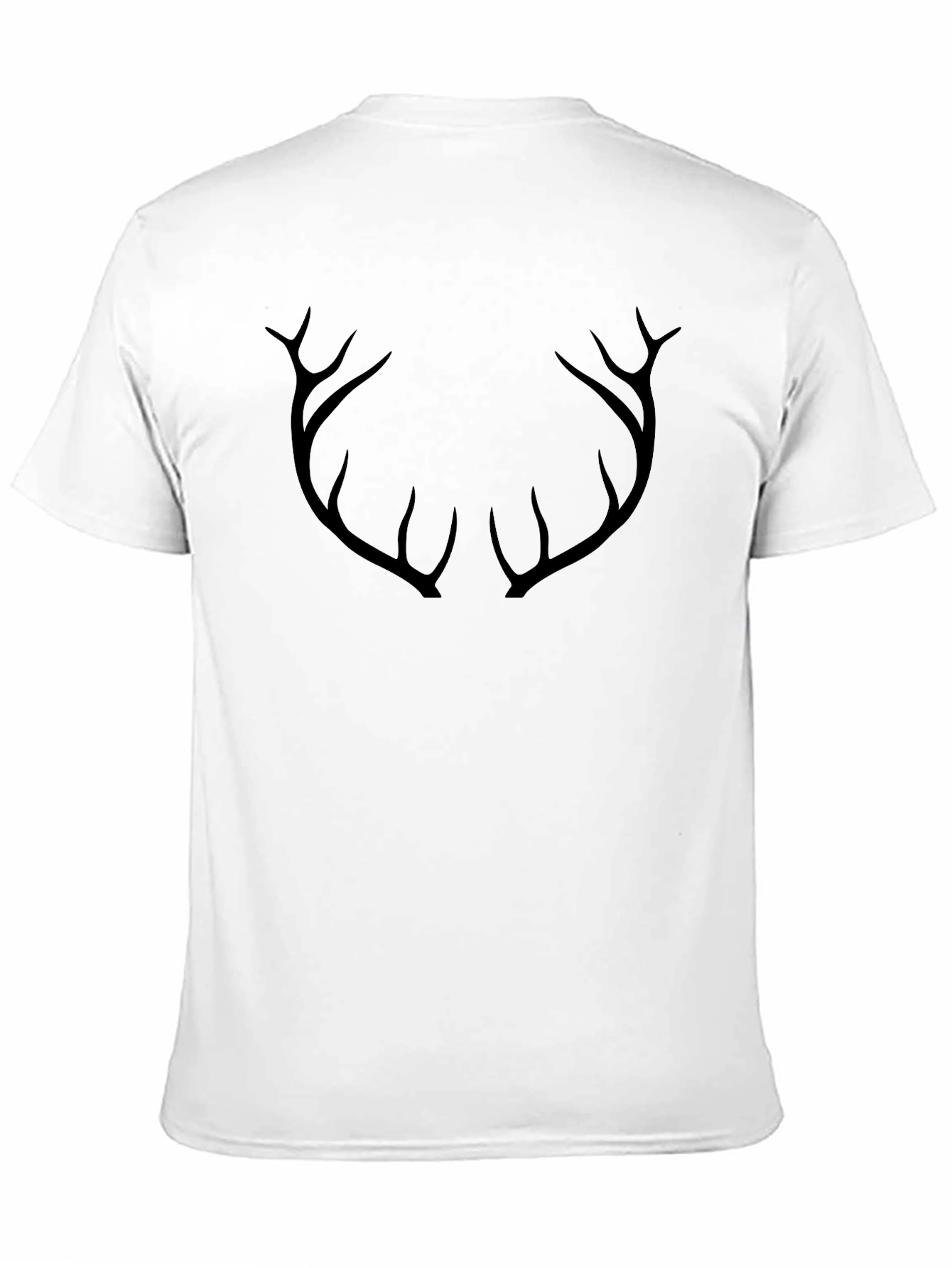 Antler Graphic Mens Black T-Shirt