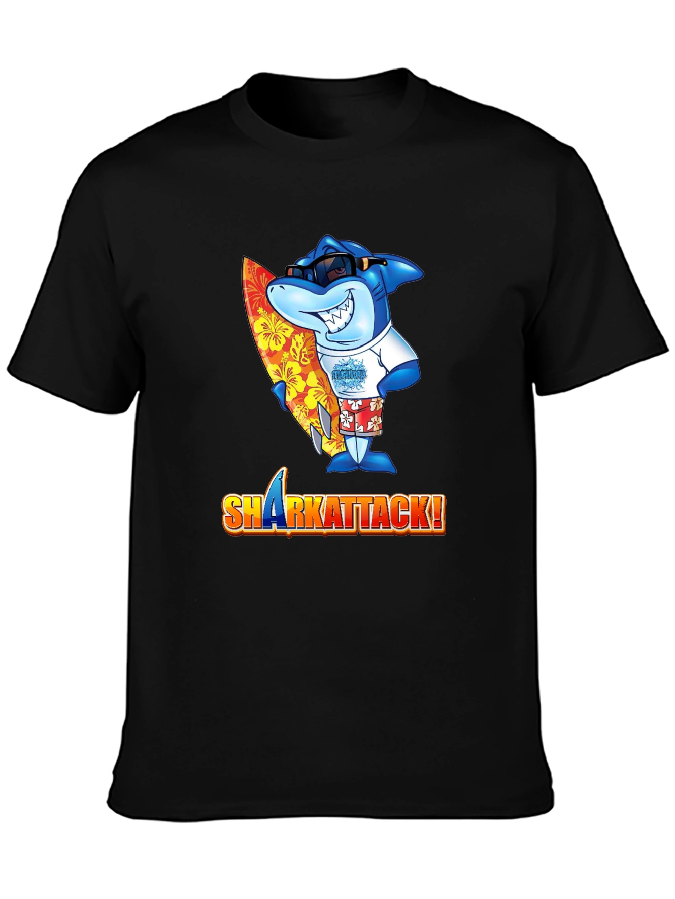 Shark Attack Graphic Tee - Surfs Up!