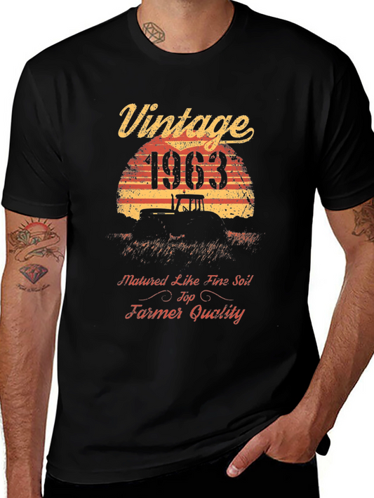 Vintage 1963 Farmer T-Shirt - Perfect Gift