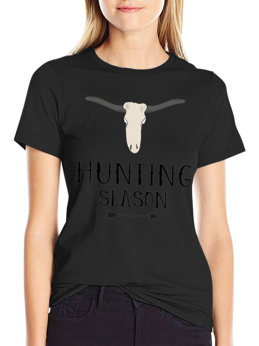 Hunting Season Graphic Tee - Bull Skull Design