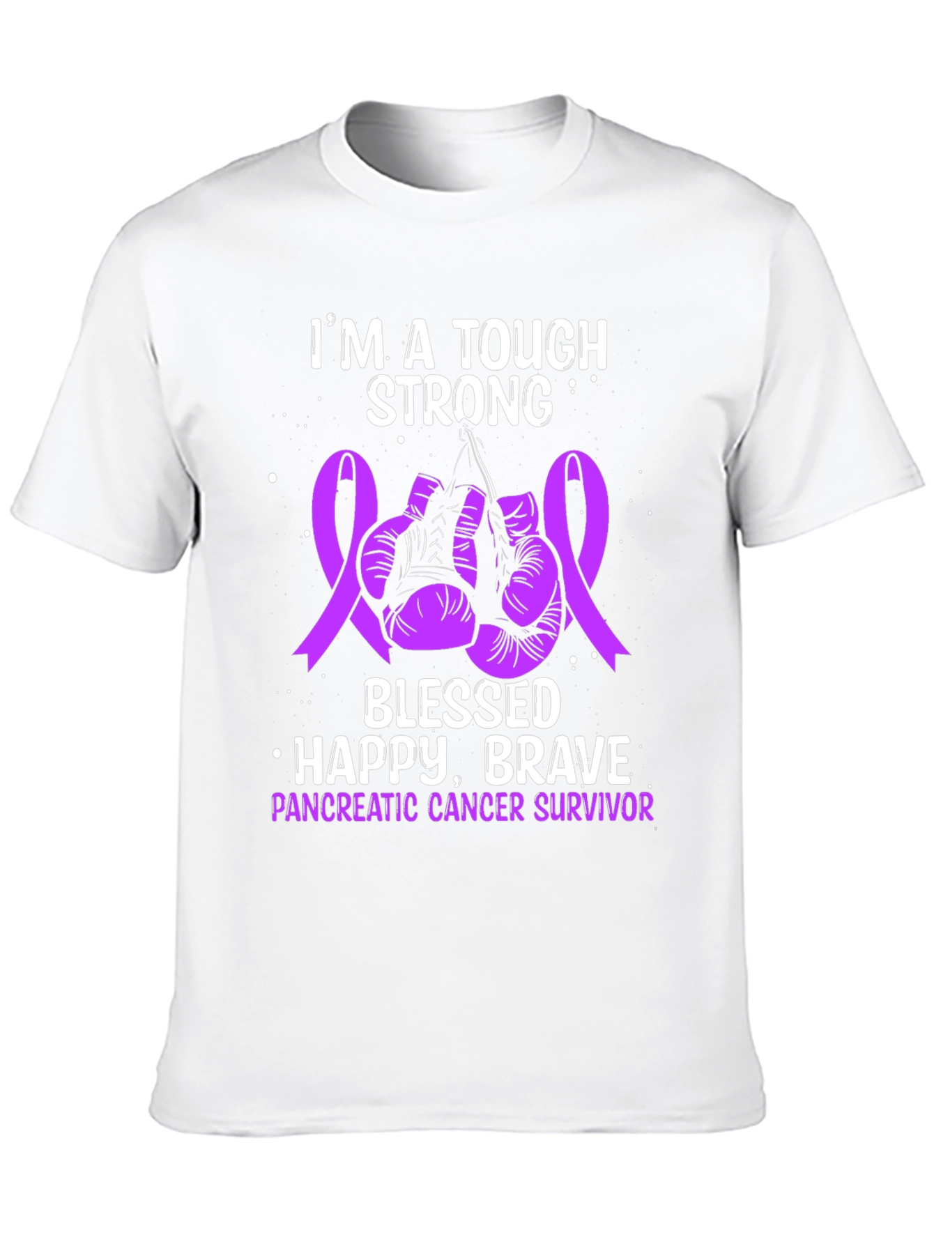 Tough Strong Pancreatic Cancer Survivor T-Shirt
