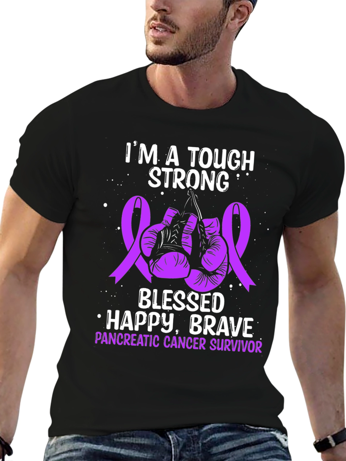 Tough Strong Pancreatic Cancer Survivor T-Shirt