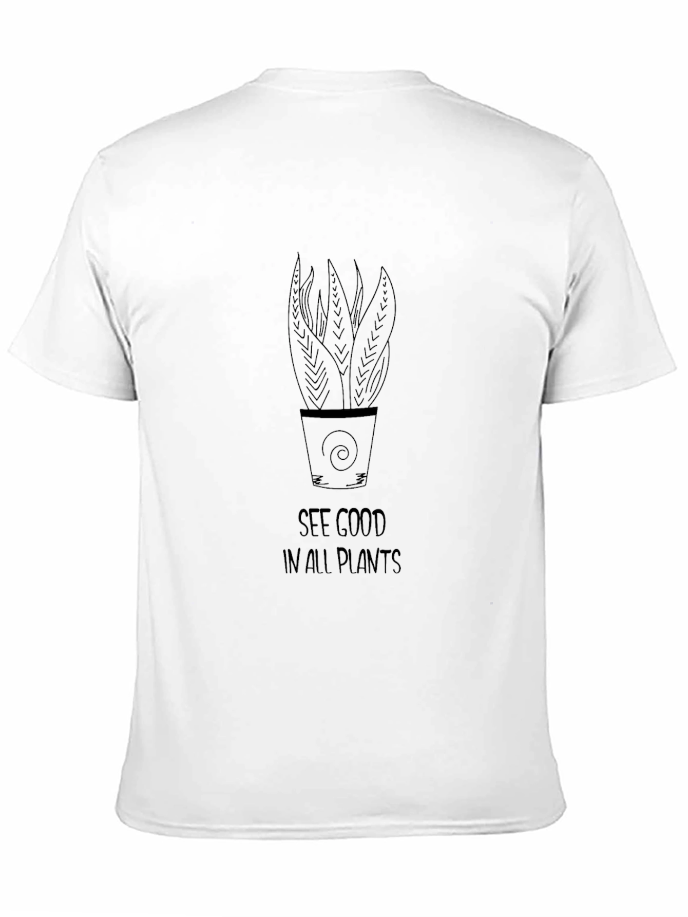 See Good in All Plants Black Graphic Tee