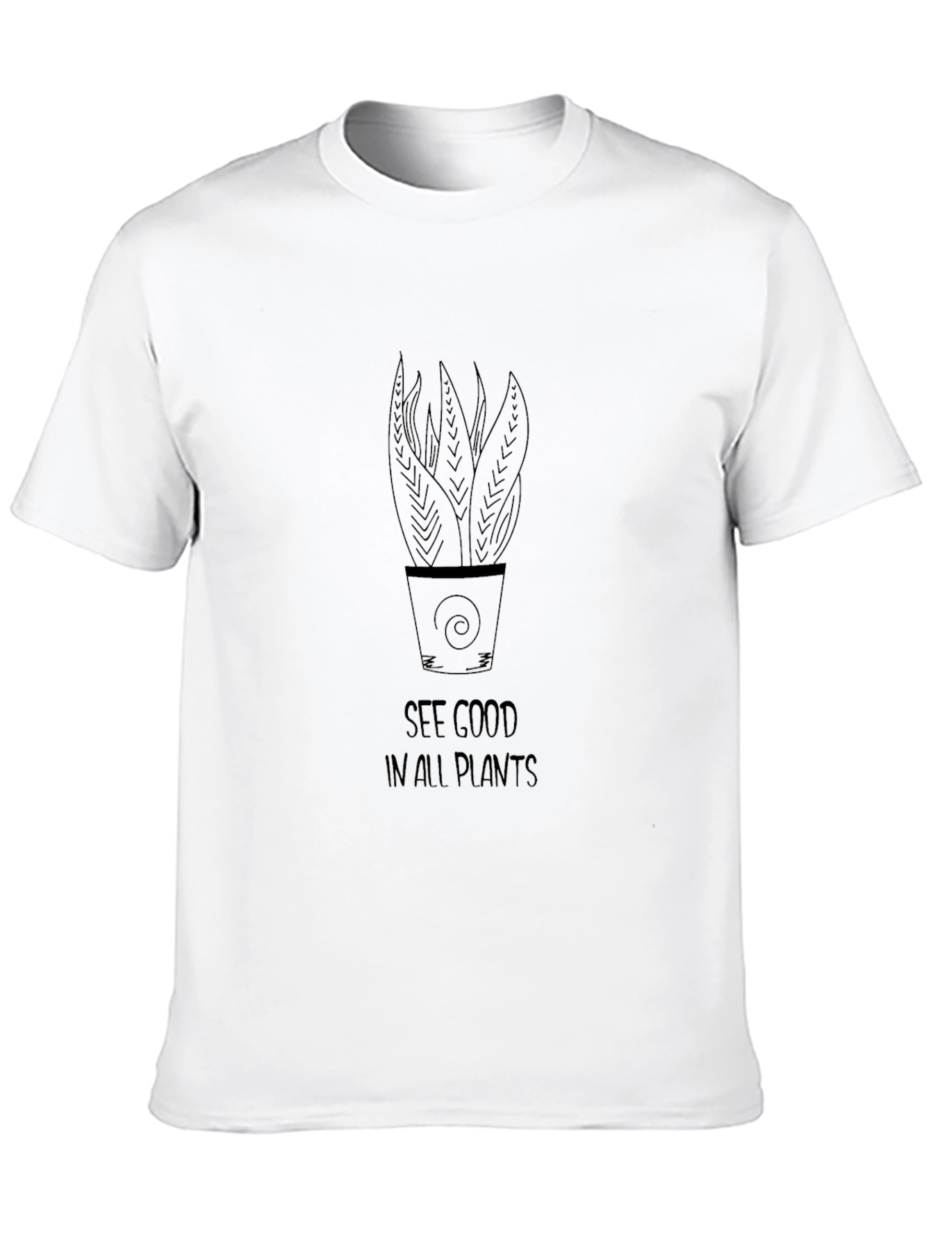 See Good in All Plants Black Graphic Tee