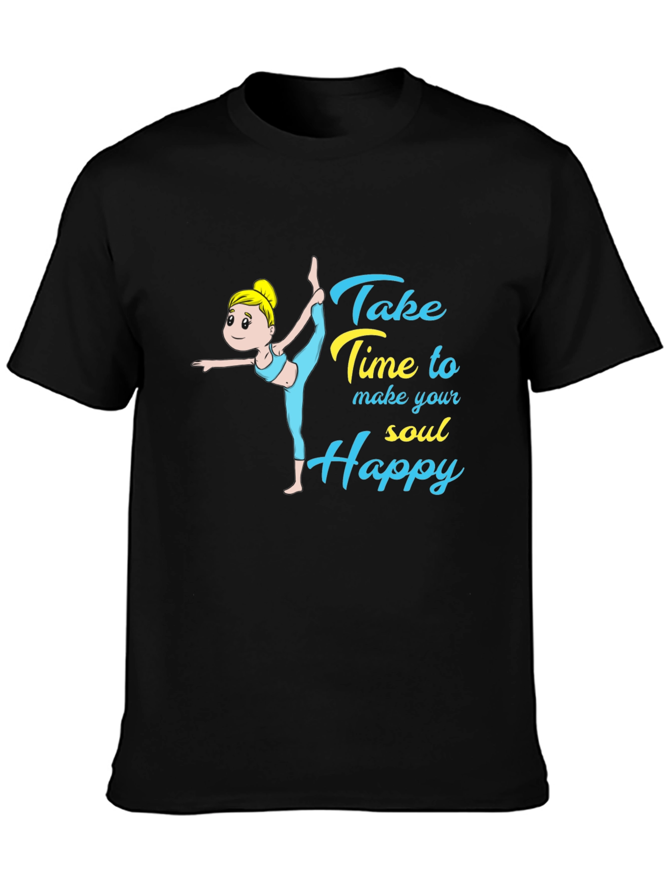 Yoga Soul Happy Graphic T-Shirt