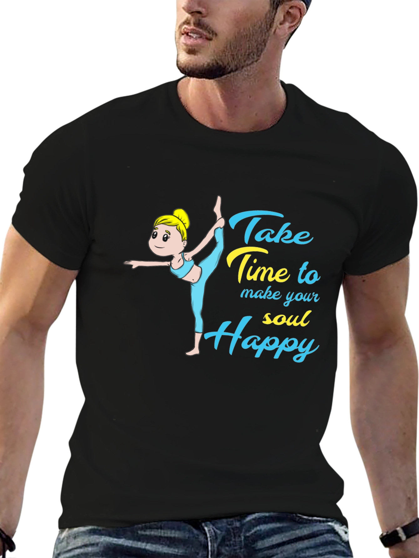 Yoga Soul Happy Graphic T-Shirt