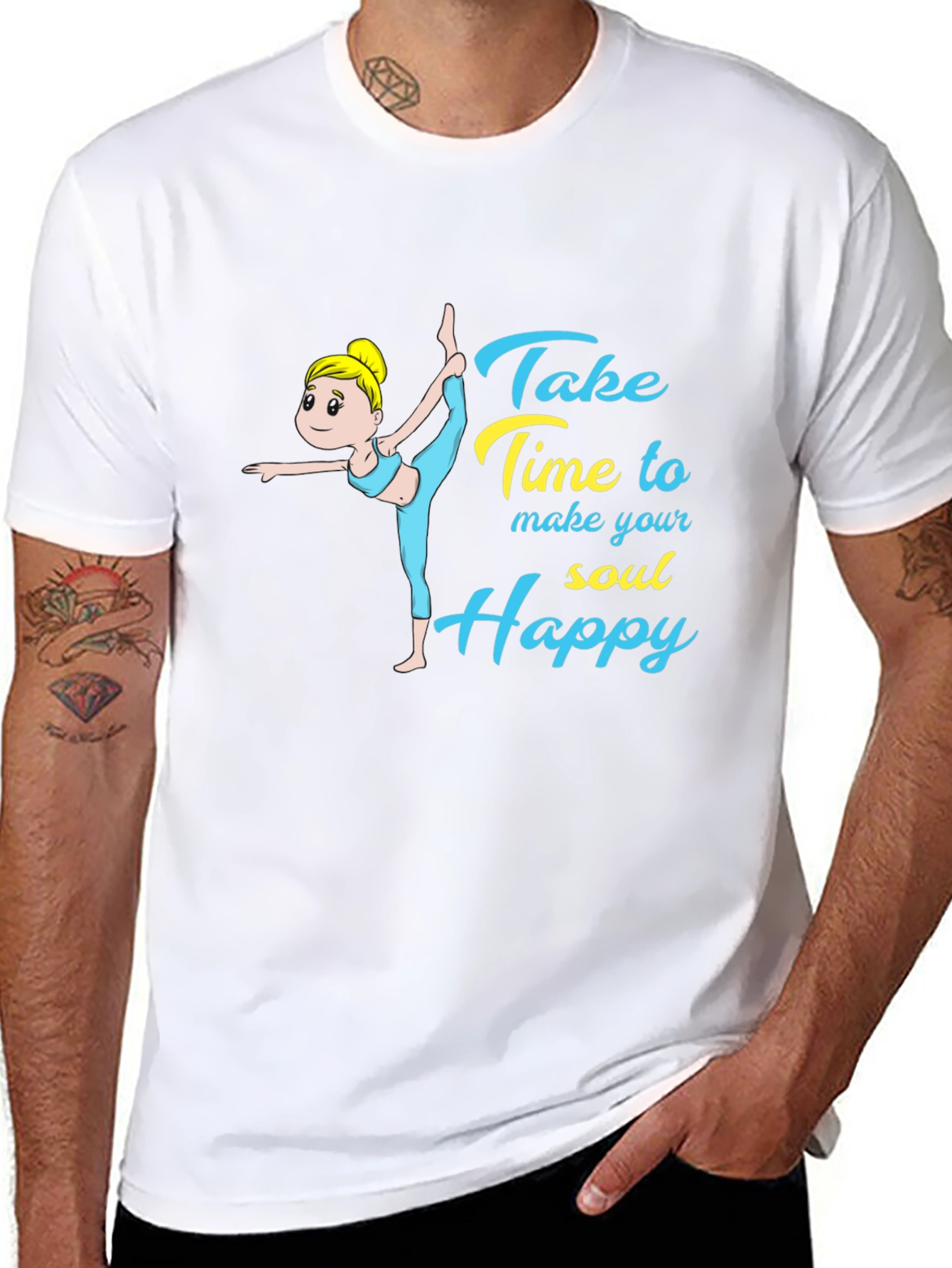 Yoga Soul Happy Graphic T-Shirt