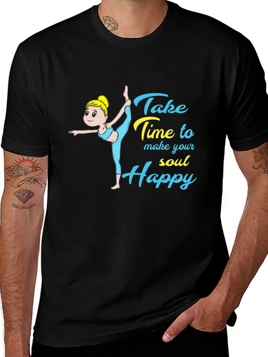 Yoga Soul Happy Graphic T-Shirt