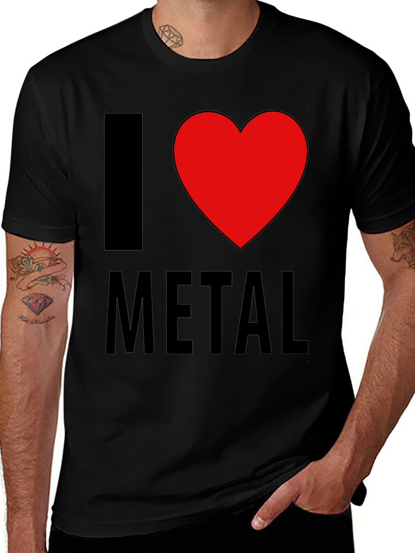 I Love Metal T-Shirt - Graphic Tee