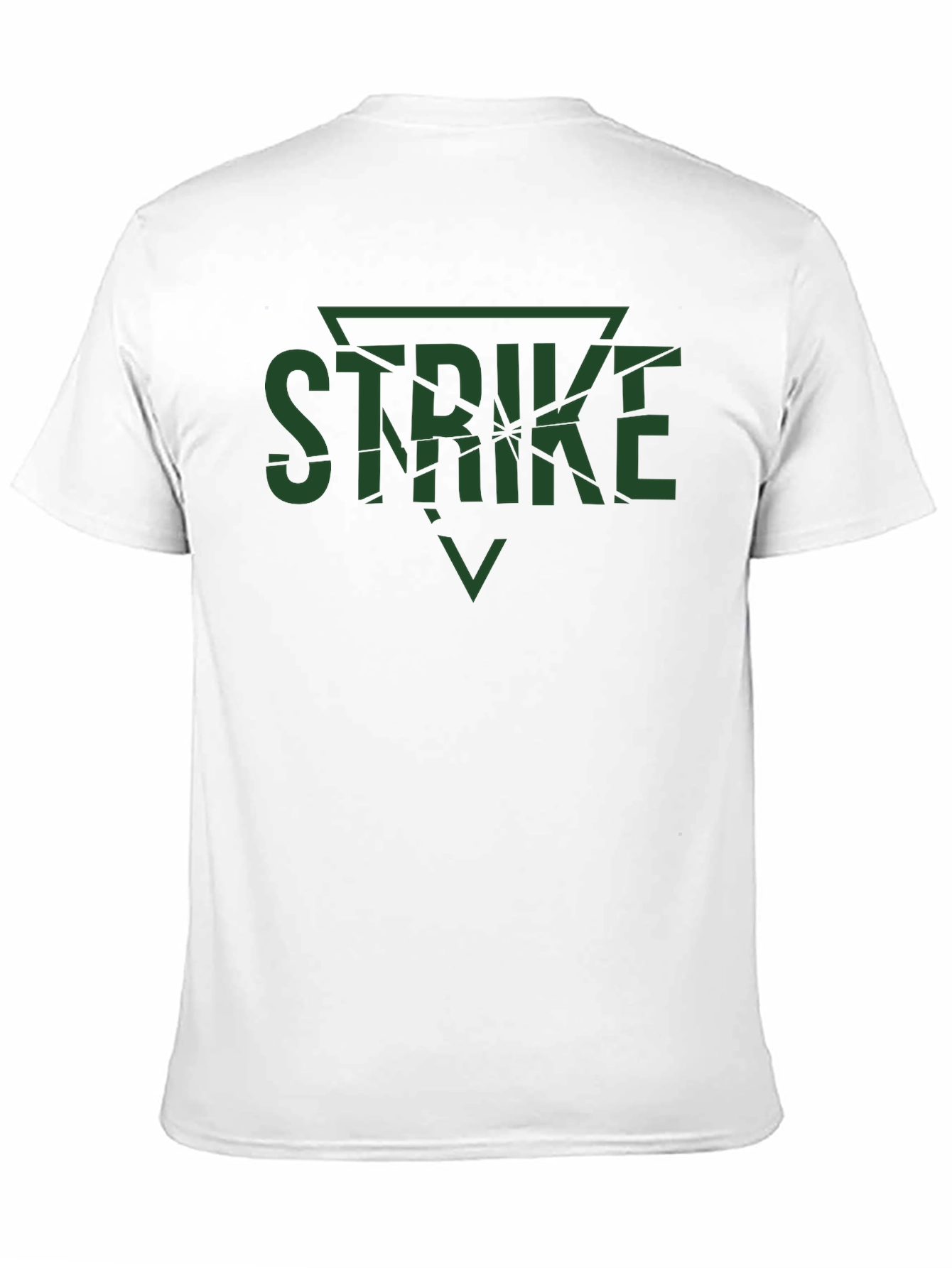 Strike Graphic Tee - Bold Black Cotton
