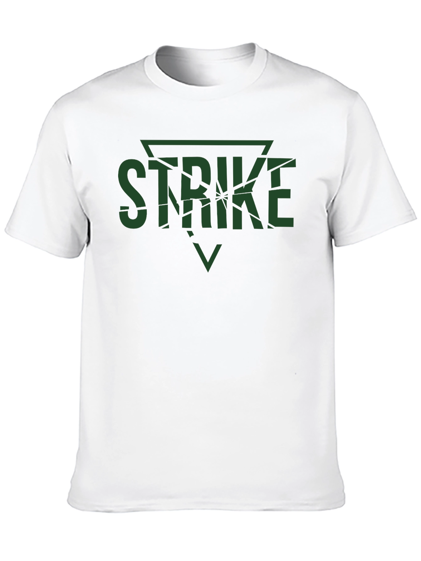Strike Graphic Tee - Bold Black Cotton
