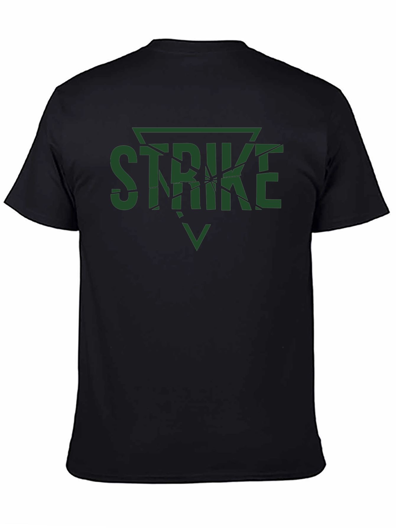 Strike Graphic Tee - Bold Black Cotton